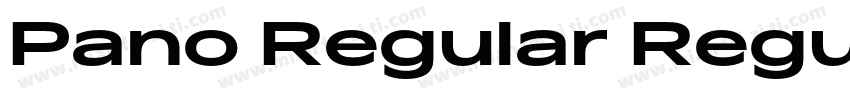 Pano Regular Regular字体转换